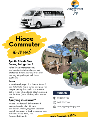 Private Trip Jogja Bareng Fotografer hiace