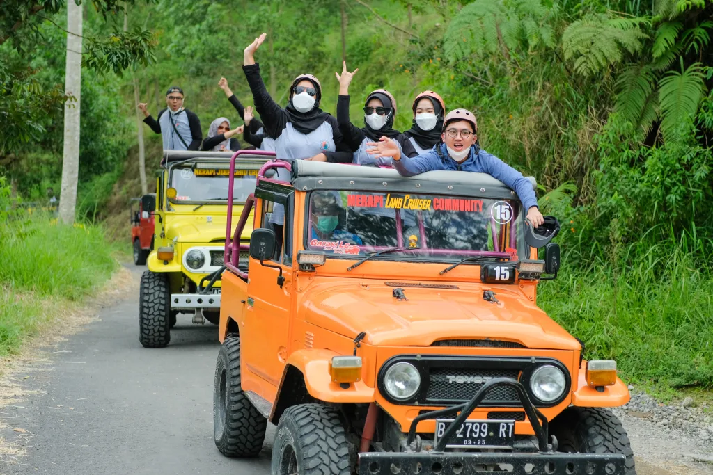 dokumentasi jeep lava tour merapi