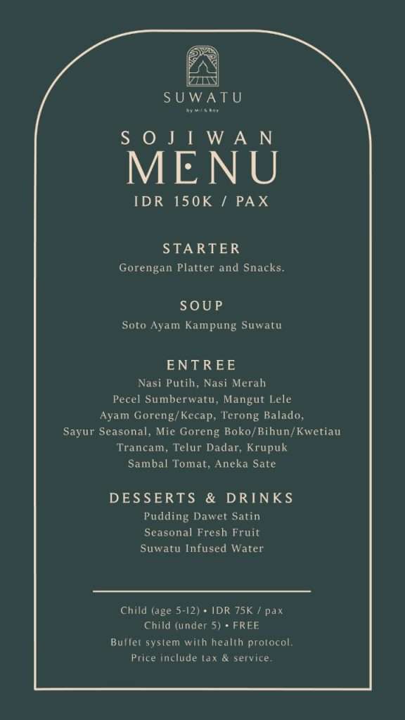 Suwatu Mil & Bay Menu