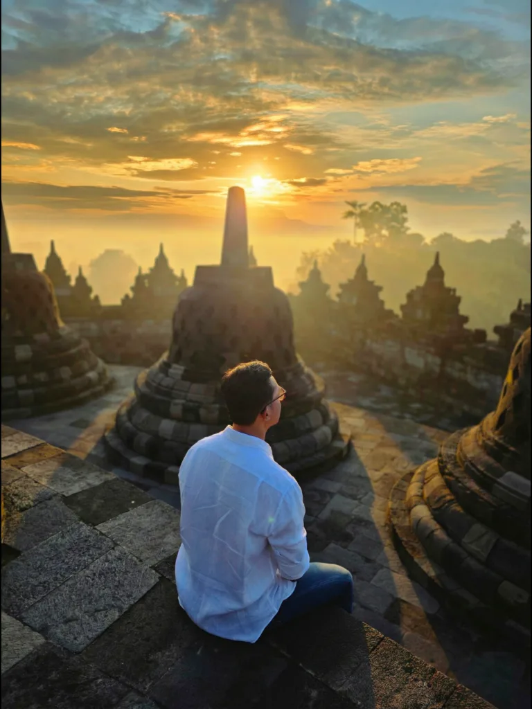 Sunrise Candi Borobudur Magelang Sunrise Borobudur Borobudur Sunrise